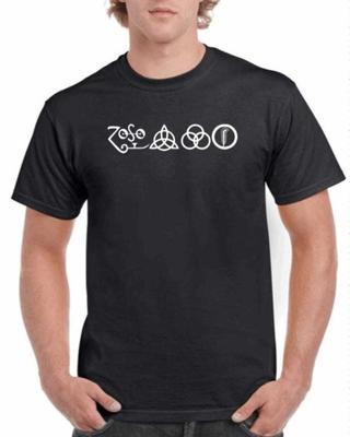 Vintage Led Zeppelin Symbol T-Shirt Rock Band Cotton Tee, Retro 70S Gift For Roc Unisex T-Shirt