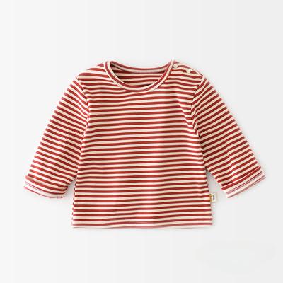 T-shirt à manches longues rayé pour bébés et enfants de 0 à 3 ans, hauts de printemps et d'automne