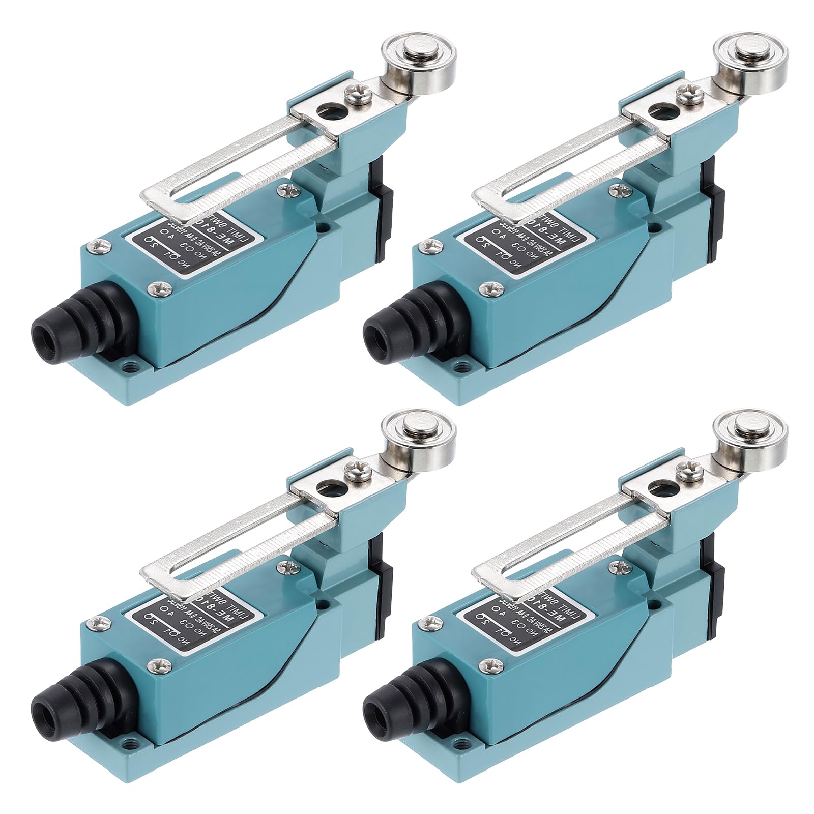 

uxcell Instantaneous Limit Switch DC Rotary Adjustable Roller Lever Arm Limit Switch CNC Mill 3D Printer Door Switch 4pcs 5A/250VAC 0.4A/115V ME-8108