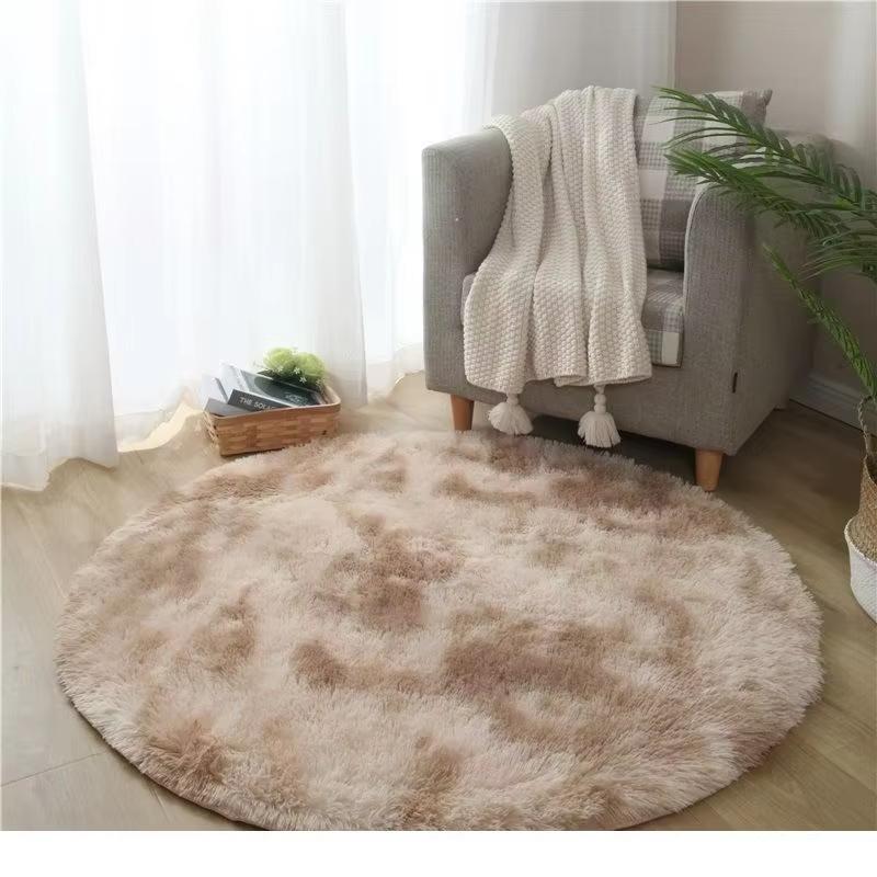 Super Soft Plush Round Rug Mat Fluffy White Carpets For Living Room Home Decor Bedroom Kid Room Decoration Salon Thick Pile Rug