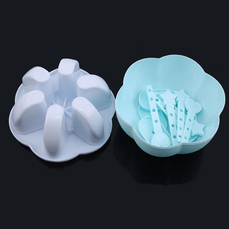 Popsicle Molds 6/8 Grid Ice Pop Molds Food Grade Silicone Ice Cream Mold DIY Homemade Reusable Easy Release Ice Pop Make