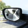 2pcs Car Rearview Mirror Rainproof Film,Full Screen Anti Fog,Waterproof Membrane,for Smooth Driving In Rainy And Foggy Weather