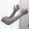 Zwei Finger mit freiliegendem halbem Finger Eisärmel Sonnenschutz Anti-UV-Armärmel Für Frauen