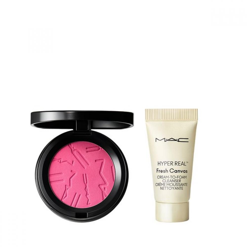 M A C Skinfinish Blush  + Hyper reAl CAnvAs foAM 5Ml Gift ColorstruCk BABY GIRL