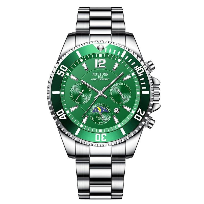 Mens Watches for Men Sport Waterproof Stainless Steel Quartz Watch Man Business Luminous Clock Relogio Masculino