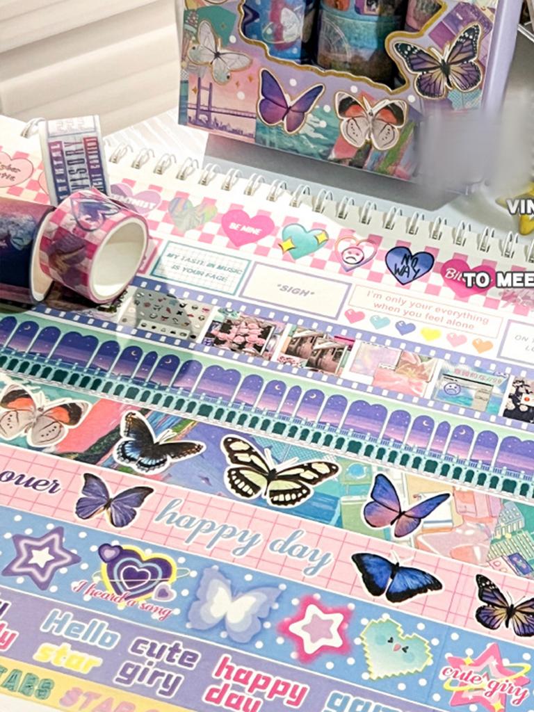 12 rolek/Pudełko Vintage Beauty Taśma Washi Taśma Papierowa Samoprzylepna Do Kreatywnego Journalingu Scrapbookingu I Dekoracji Scrapbooking Washi Tap