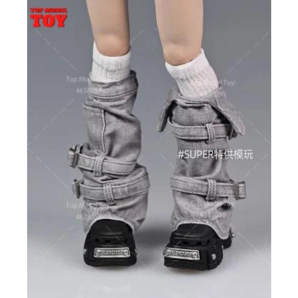 1/6 Roztrhané tričko Džínové šortky Kalhoty Vesta Kryt nohou Oblečení Modelová postava 12'' TBL JO Worldbox Akční figurka ženského vojáka Tělo