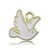 Korean Alloy Drip Oil Pigeon Pendant for DIY Jewelry & Hair Accessories