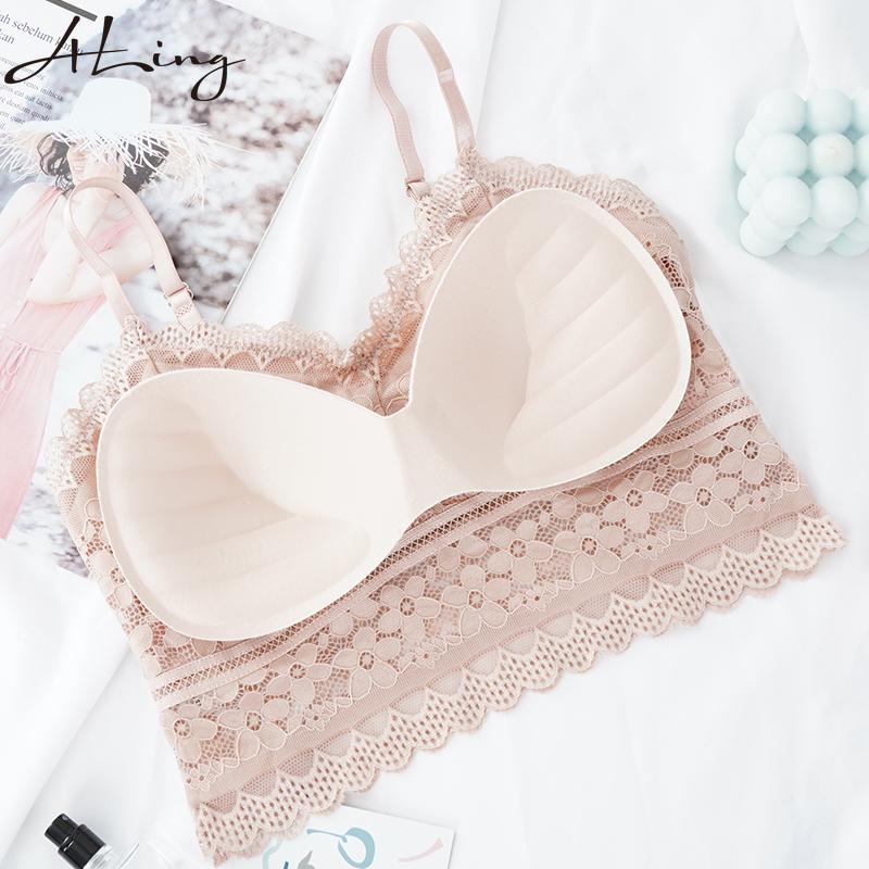 Moda donna pizzo floreale bralette top estivo scollo a V canotte crop top reggiseno cinturino per spaghetti donna canotta gilet reggiseno intimo