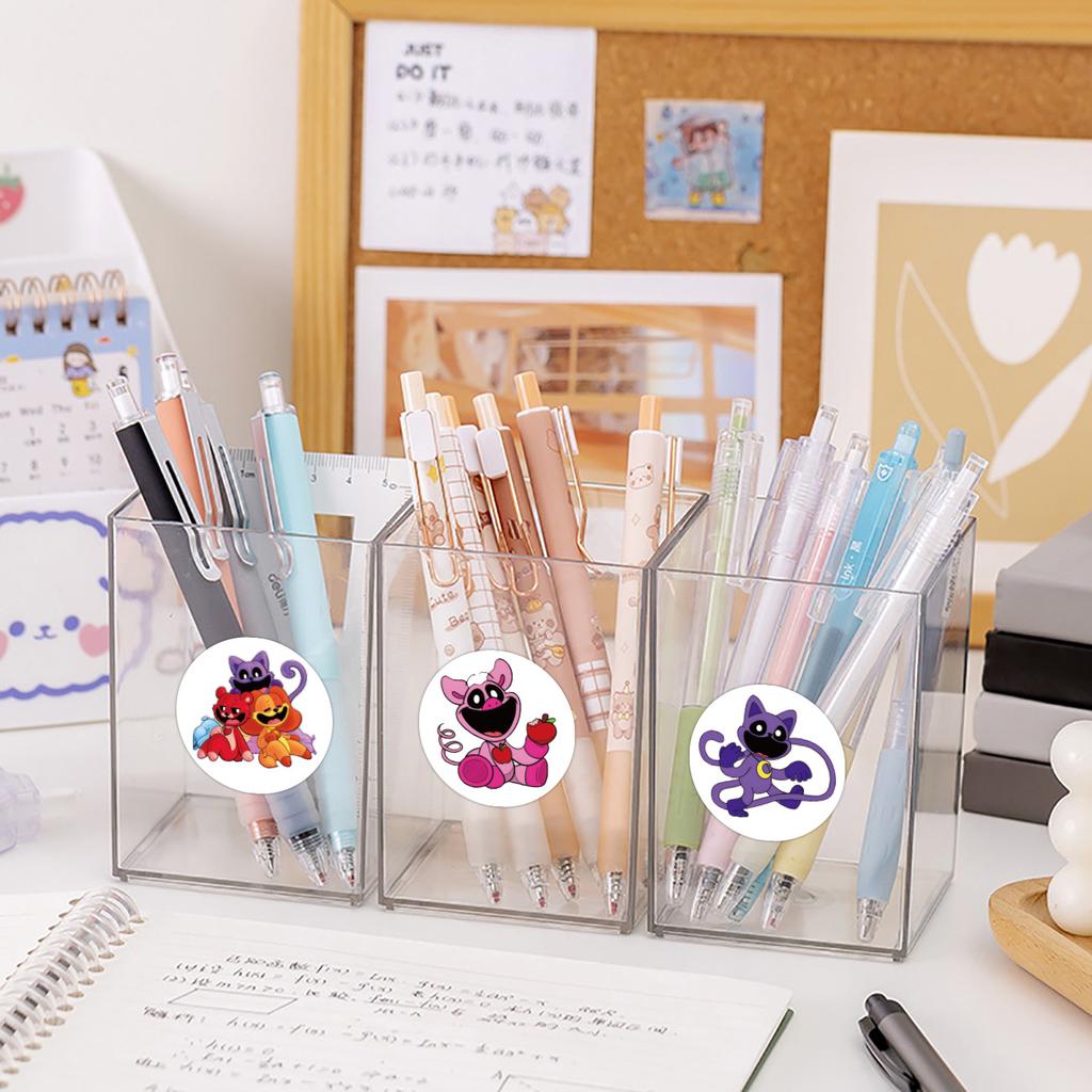 500 Stickers/roll Smilling Critters Roll Stickers Reward Stickers Creative Handbook Roll Tape