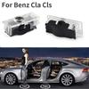 2Pieces Car Door Light Logo Laser Projector Ghost Shadow Welcome Light For Mercedes Benz CLA C117 C207 AMG CLS C218 W218 A207