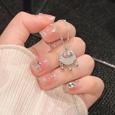 Ping An Lock Necklace Women's Light Luxury Niche Design New Chinese Clavicle Chain for Mother's Day Gifts