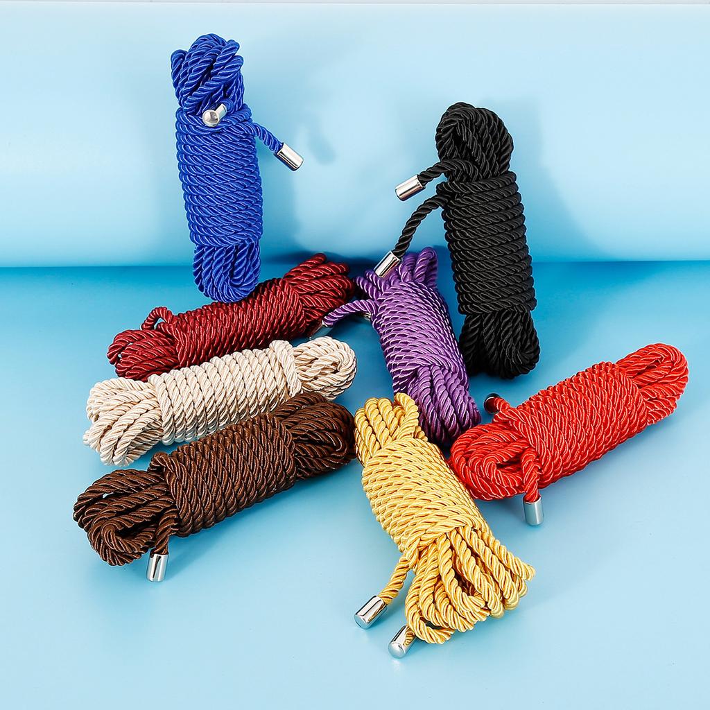 5M/10M Polyester Shibari Rope Adult SM Restraint Games BDSM Bondage Rope Body To Tied Binding Binder Erotic Sex Toys for