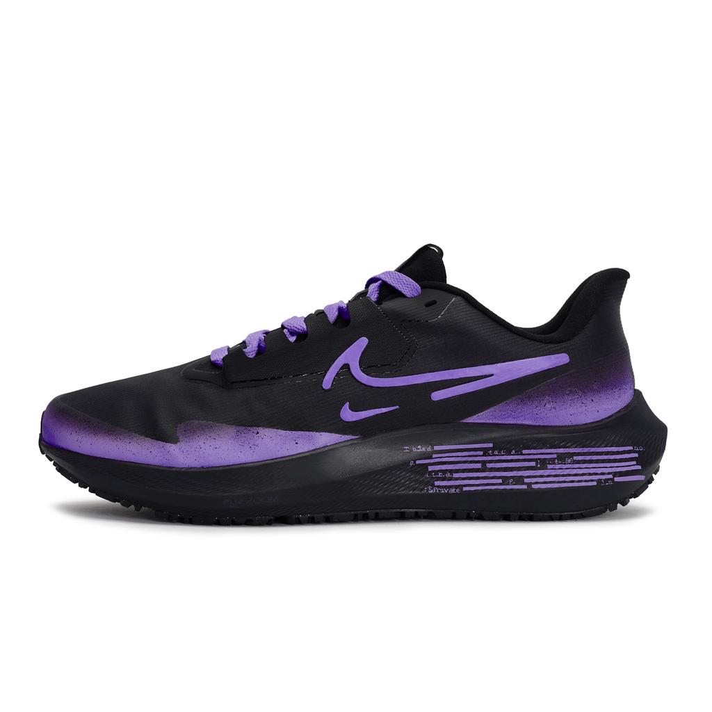 Nike Air Zoom Pegasus 39 Slip Resistant Abrasion Resistant Low top Running Shoes Men's Black Purple DO7625-001(Team80-S-BOX)