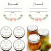 Watercolor Floral Canning Labels -5.08cm Write-On Date & Contents Stickers for Mason Jars,Spice Containers - Easy Peel and Stick