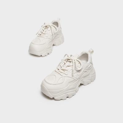 Daddy Shoes Women's 2025 New Spring and Autumn Women's Shoes Are Popular, Versatile Thick-soled Height-increasing Running Casual Sports Shoes