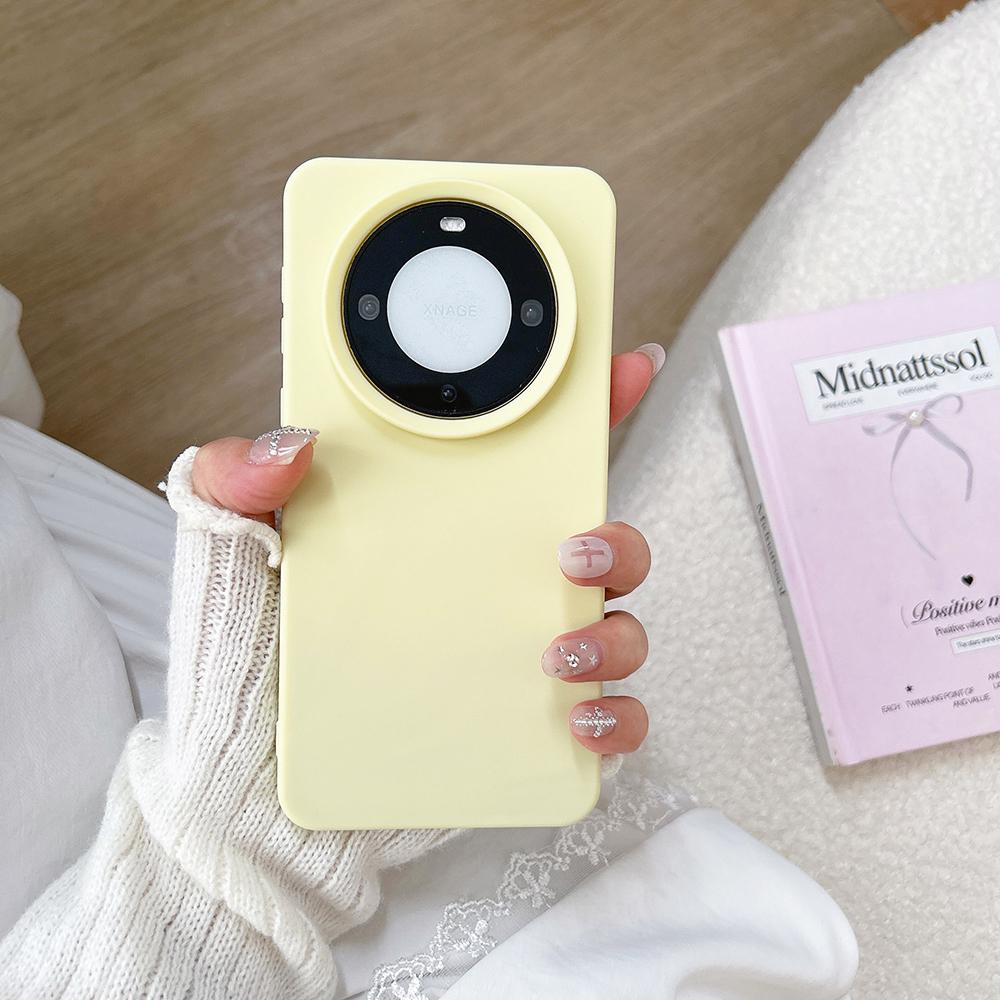 Lovely Macaron Candy Color Case For Huawei Mate 70 60 50 Pura 80 70 Nova 14 13 12 Pro Plus Pro+ Silicone Soft Matte Square Cover