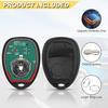 Key Fob Replacement for 07-14 Chevy Suburban Tahoe/ 09-17 Traverse/ 07-14 GMC Yukon/ 08-17 Acadia Buick Enclave/ 07-13 Escalade Car Keyless Entry