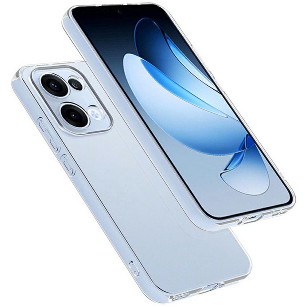 

For Oppo Reno13 5G (Global) Clear Phone Case Ultra-Thin Flexible TPU Back Cover As Shown A
