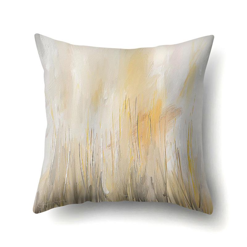 Polyester Kissenbezug Bedruckte Dekoration Sonnenblume Frühling und Herbst Heim Kissenbezug Auto Kissenbezug Nachttisch Kissenbezug