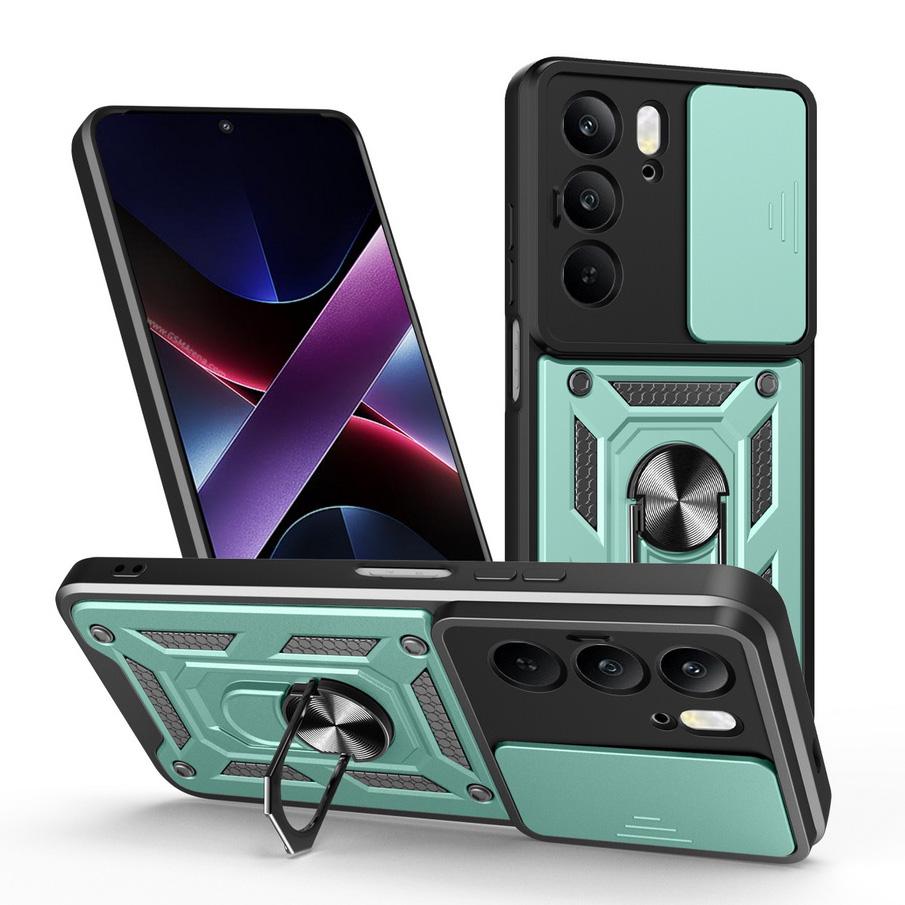 Custodia Protettiva per Fotocamera per Realme C75 C61 C63 C65 C67 C51 C53 C55 C35 C21y Realme 14X GT 7 Pro 3 Neo 5 V60 Pro Cover ad Anello Armatura