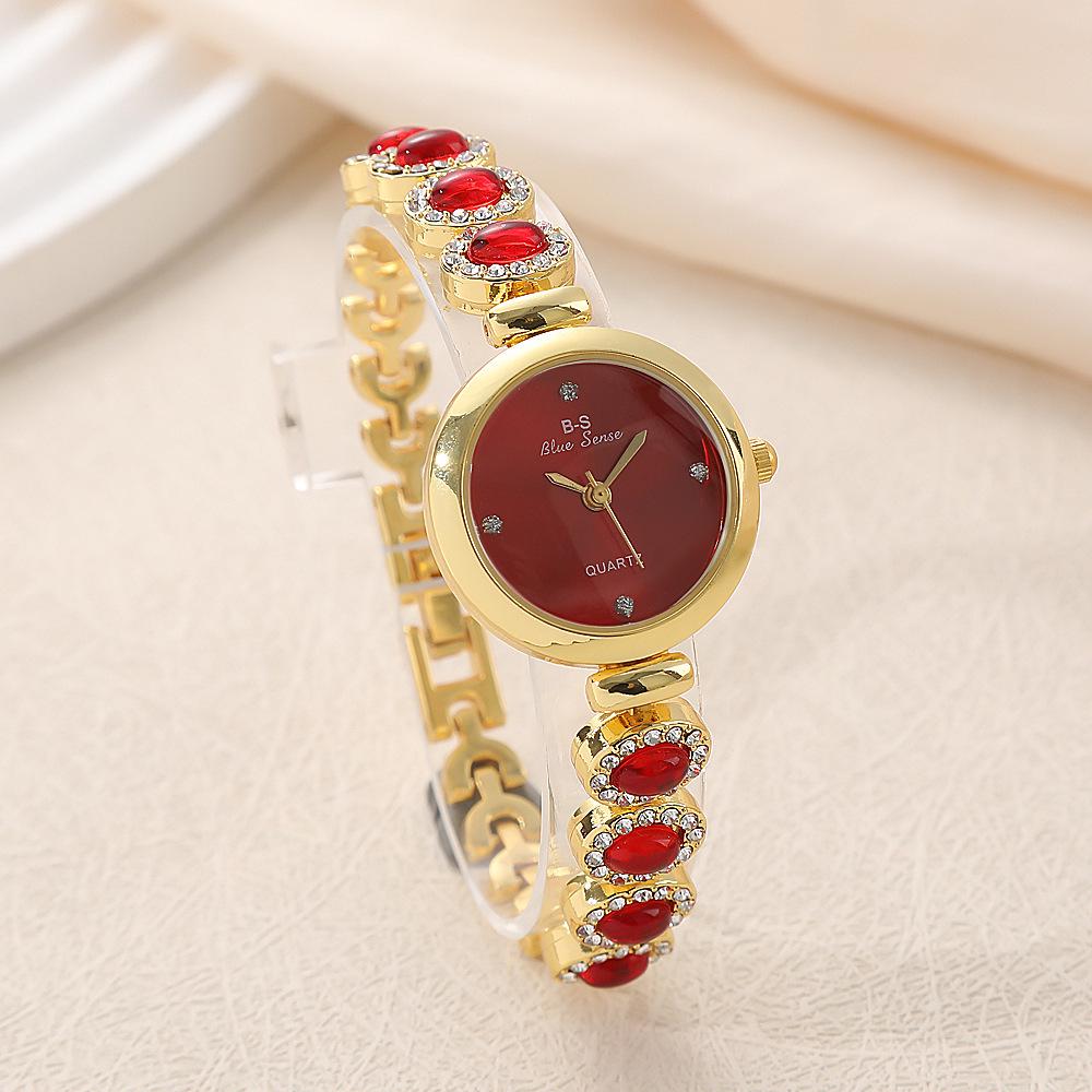 Luxury Diamond-Studded Ladies' Bracelet Watch