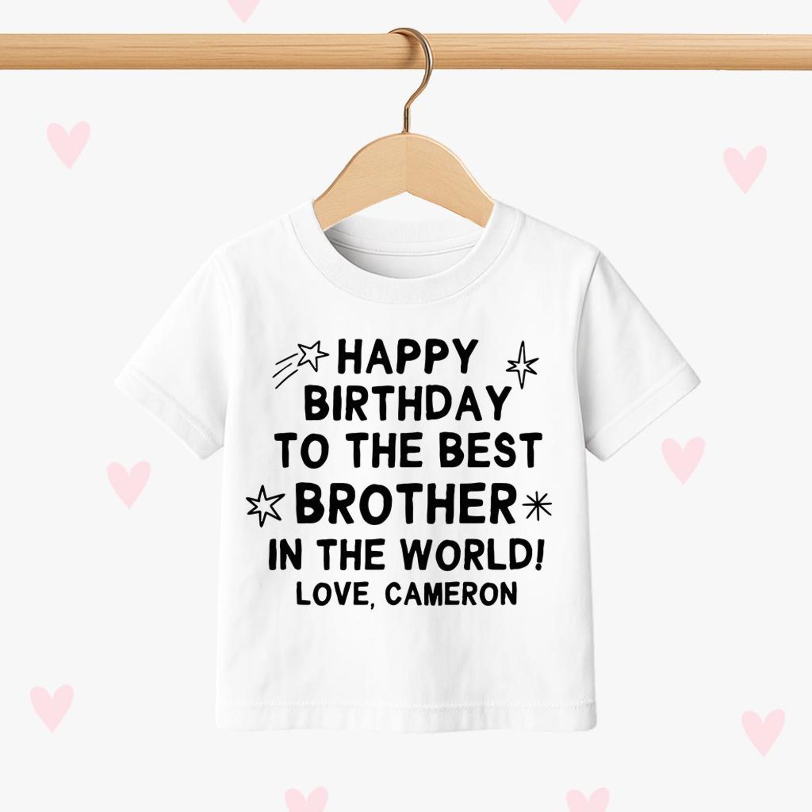 Brother Birthday Kids T-shirt, Sibling Happy Birthday Tee, Big Little Party Outfit 100