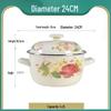 WuTuo Enamel Double-Handle Soup Pot