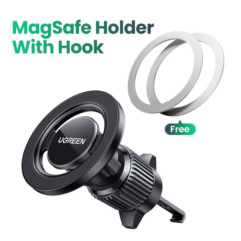 UGREEN Magnetic Car Phone Holder Air Vent Car Phone Stand For Magsafe iPhone 16 15 14 ProMax Xiaomi Samsung Strong Magnet Holder чёрный