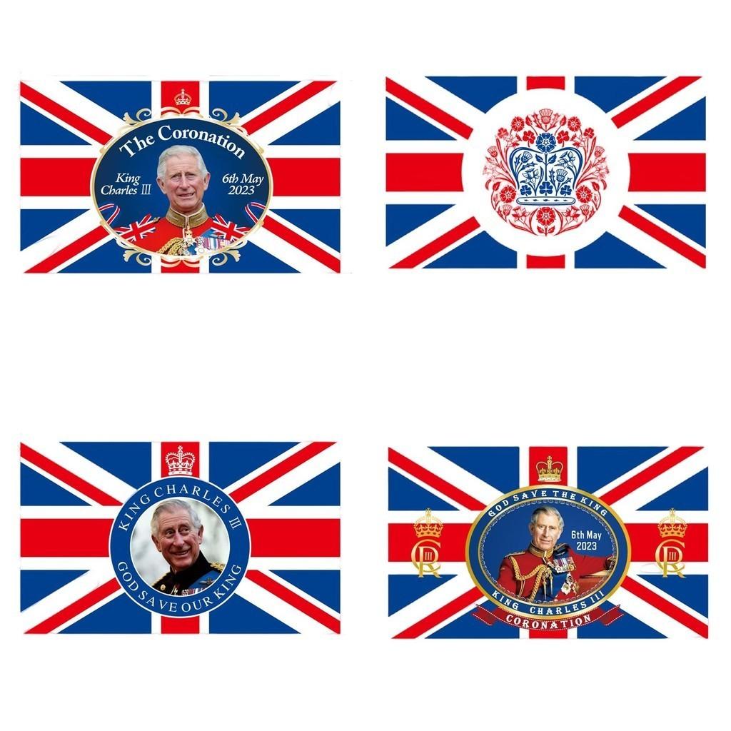 Wufudtp Charles Iii Vlag Achtergronddoek 90x150cm Buiten Union Jack Vlag
