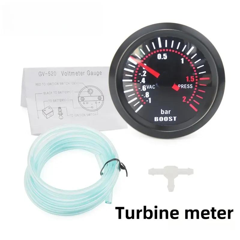 PinXin 1PC 52mm Smoke lens with sensor Boost gauge bar/Water temp/Oil temp/Oil pressure/Voltmeter/Tachometer RPM