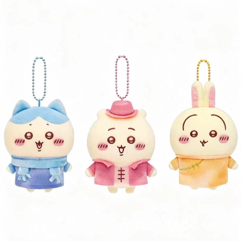 Lion Dance Retro Style Series Bear 10Cm Pendant Keychain Soft Animal Great Gift Plush Doll Figure