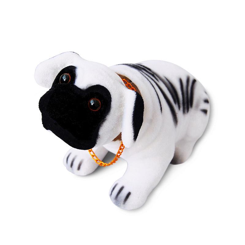 Creative Shaking Head Dog Ornament: Cute Car Dashboard Puppy Simulation