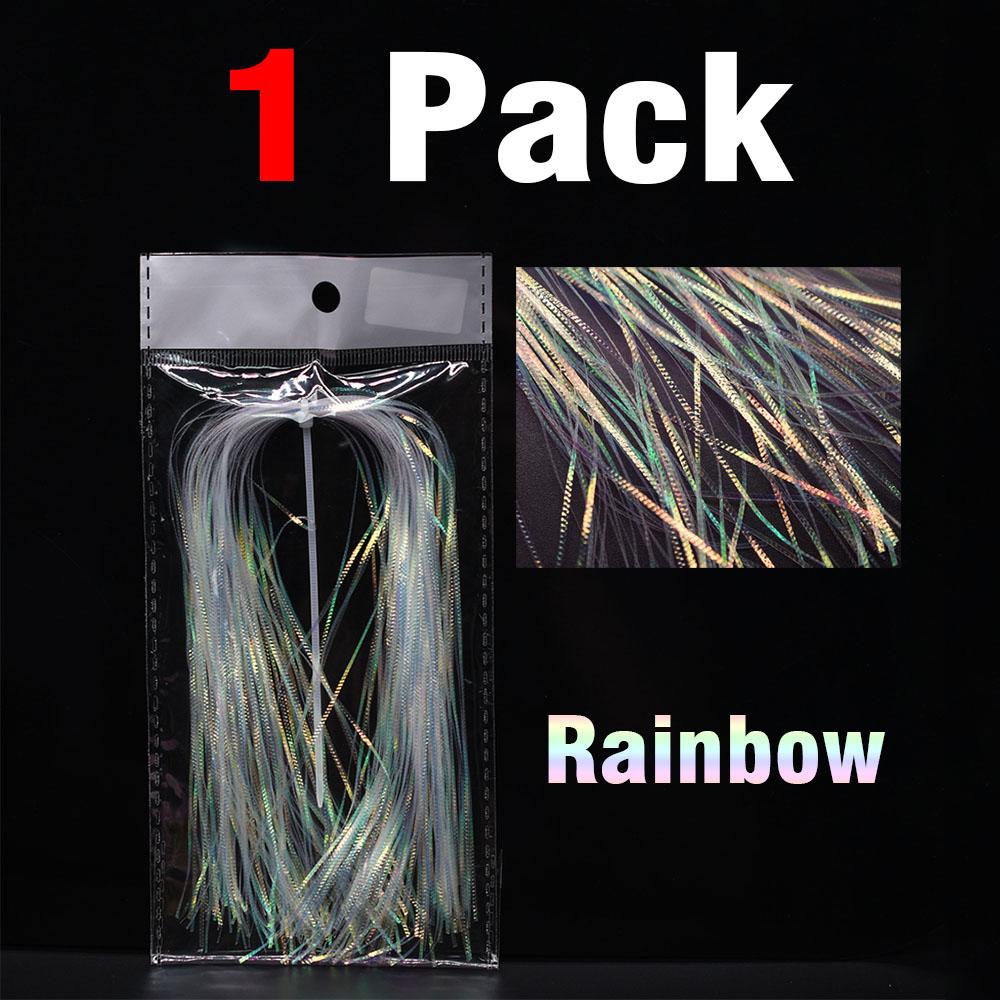 Fishscale 8Colors Fly Tying Krinkle Flash Fly Tying Materials Crinkle Flash Fly Tying Wing Leg Material