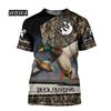 2026 new 3D digital printing duck hunting theme men's short-sleeved T-shirt outdoor leisure round neck breathable sports