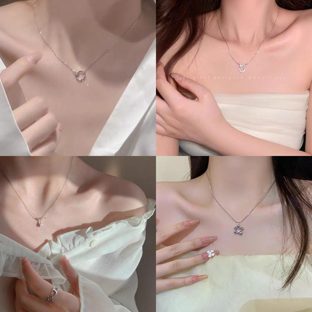 Tide Thin Chain Pendant, High-End Sense Collarbone Chain, Femininity, Versatile Fashion, Niche Design Necklace