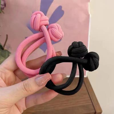 Vitality Girl Dragon Fruit Pink High Ponytail Hair Rope - Thick, Durable Ligature for Sweet Style.