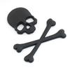 3D Metal Skull Car Stickers: Ghost Head Decals for Car Sides