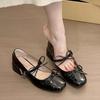 New Style Popular Women's Mary Jane Shoes Fashion Butterfly-knot Shoes Casual Low Heel Dress Street Style Shoes Zapatos Mujer