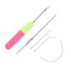 5pcs Latch Hook Set Plastic Bent Latch Hooks Crochet Needle Latch Hook Knitting Tool for Braid Hair