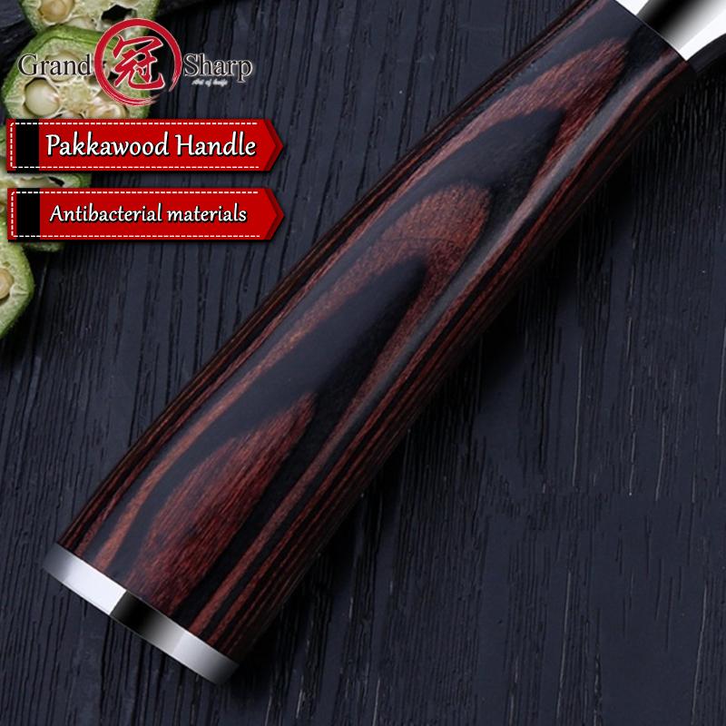 8 Inch Chef Kitchen Knife Damascus Veins 7Cr17 Stainless Steel Knife Kitchen Cooking Tools