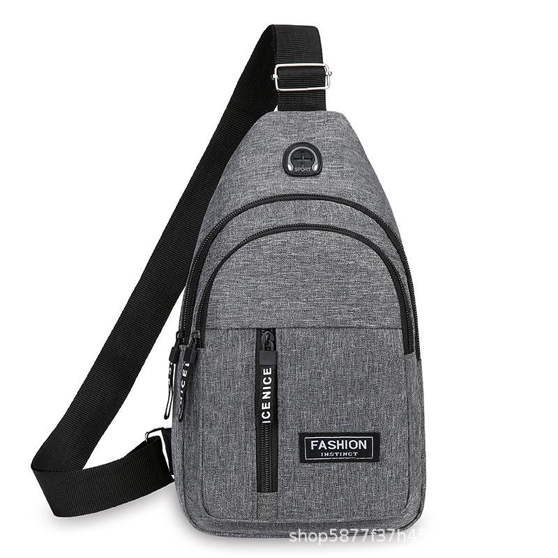 2025 Men's Trendy Oxford Cloth Crossbody Backpack - Korean Style, Casual, Waterproof