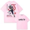 Anime Kasi Naruto Pure Cotton Printed Short-sleeved Tee Shirt Fashion Vintage Casual T-shirt 2026 Summer New Japanese Anime Top