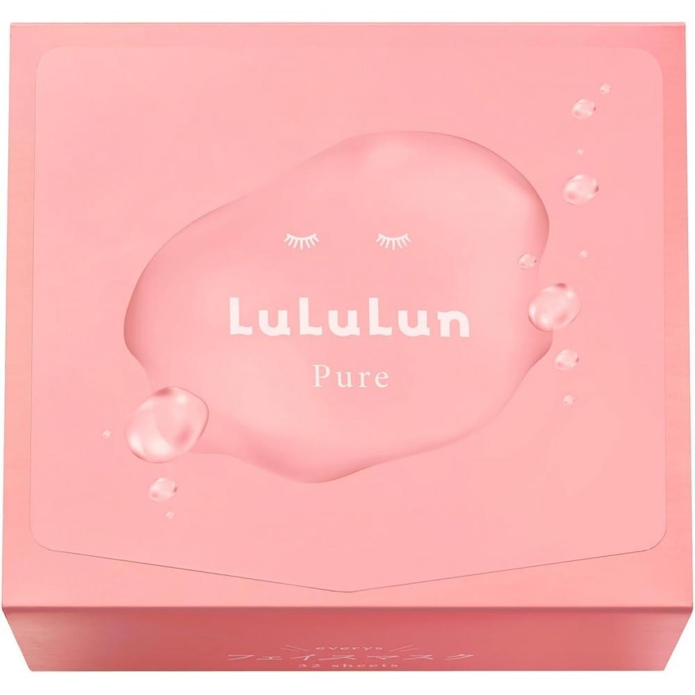 Lululun Pure Every 32 листа Маска для лица Маска-патч Большая емкость Ежедневный уход за кожей