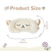 3D Cute Breathable Eye Mask Made from Natural Silk and Plush