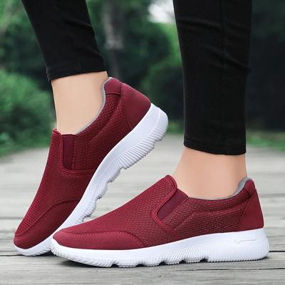 Old Beijing Cloth Shoes Couple Thick-soled Casual Sports Shoes Soft-soled Single Shoes
