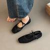 Große Feen-Einzel-Schuhe Frühling und Sommer Flach Netz Pailletten Spitze Atmungsaktiv Mary Jane Schuhe