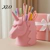 Cute Stationery Storage 3D Printed Horse Makeup Brush Holder for Desk, Vanity Organizer Dreamy Room Decor Pens And Stationery, Kawaii Container