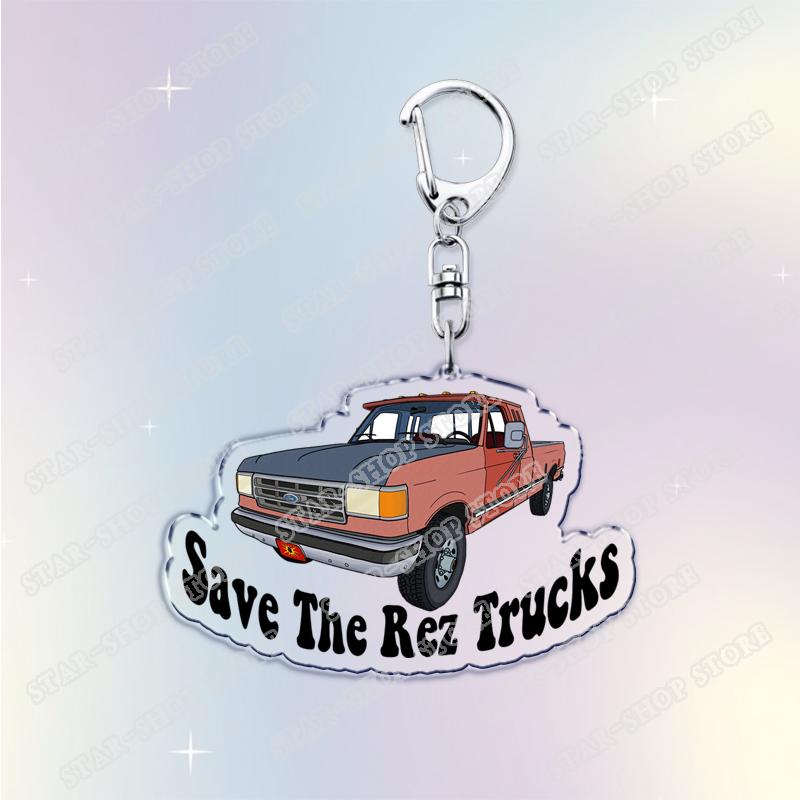 Vintage Classic Old Truck Keychains for Accessories Jewelry Retro Vector Car Keyrings Fans Friends Gifts