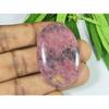 29X45X06MM Natural Red Rhodonite Quartz Oval Cabochon Loose Gemstone SK-3755